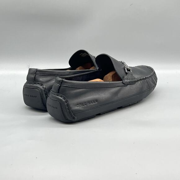 Cole Haan Shoes Mens 9 Black Leather Bit Driving Loafers Slip On Casual Comfort main image 9